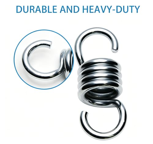 Heavy Duty Spring Hammock Chair Swing Hook Suspension Extension - size: Spring - 7MM - 100MM
