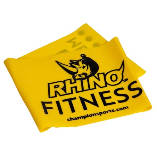 Champion Sports Resistance Therapy Stretch Flat Band - color: Yellow, size: 6 lbs