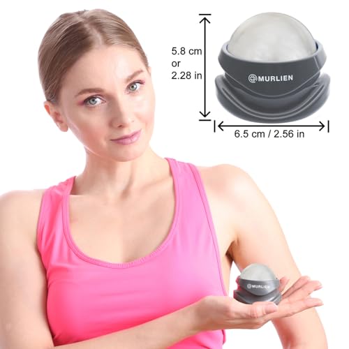 Massage Roller Ball, Tight and Sore Muscles Relief, Manual Massager, Alleviating Shoulder, Arms, Back, Legs, Calves or Muscle Tension - White | Alleviating Shoulder, Arms, Back, Legs, Calves or Muscle Tension - White - color: White
