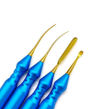 Titanium Dental Sculpture Knife Wax Carving Tools Spatula Double Ends Dental lab Tools (1 piece D)