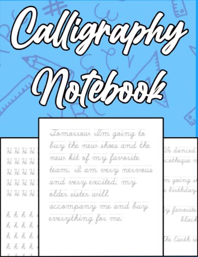 Calligraphy Notebook: For children, adults and seniors - Improve your lettering and creative writing - Reusable Calligraphy Notebook - Phrases to ... English - improve your English vocabulary