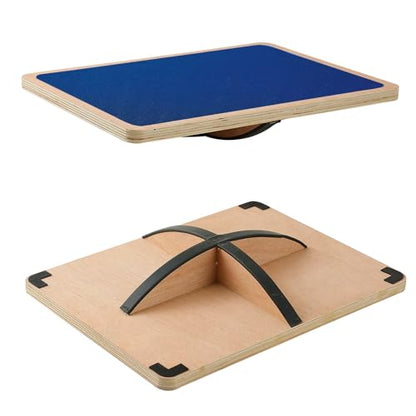 Juoe 360° Balance Board Wobble Board, Up to 350 LBS for Physical Therapy - color: 360° Rotation-Blue