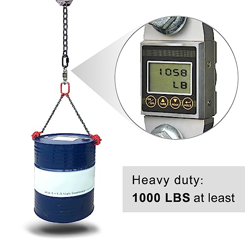 BeneLabel 2Pcs 105" (8.75 ft) Porch Swing Chain with Silent Swing Hanger 1000 LB Capacity Adjustable Bench Swing Chain, Hanging Chair Chain for Hammocks Chairs, Swing Chair - color: Silent Swing Hanger With 105" Black Chain
