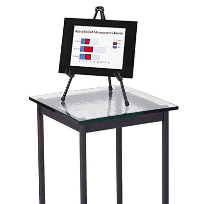 Quartet Easel, Tabletop Instant, 14" High, Supports up to 5 lbs., Portable & Collapsible, Black (28E) - size: Each