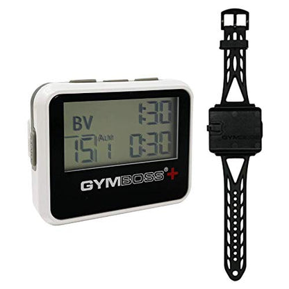 Gymboss Plus Interval Timer and Stopwatch and Gymboss Watchstrap - Bundle (White/Gray) - color: White / Gray