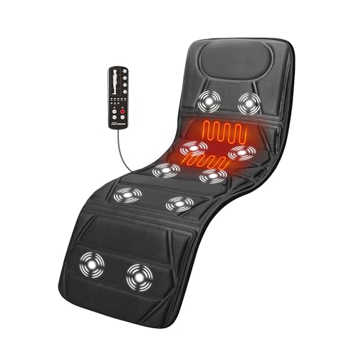 Snailax Full Body Massage Mat with Heat, Mattress Pad, Gift for Women Men