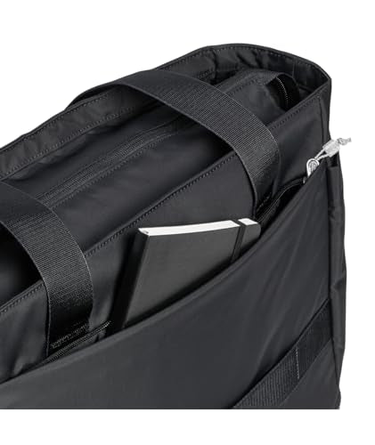 STANLEY Vitalize Tote| Gym, Work & Travel Bag with Laptop Sleeve | Expandable Bottom Compartment | Tumbler & Water Bottle Pockets | Durable Recycled Fabric | Black - color: Black, size: Tote