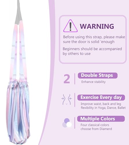 Yoga Stretch Rope,Leg Stretcher Strap,Fitness Training Aid Band, Home Gym Equipment Assist Stretch Strap for Fitness Gymnastics Dance Aerial Yoga Ballet