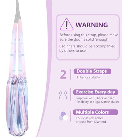 Yoga Stretch Rope,Leg Stretcher Strap,Fitness Training Aid Band, Home Gym Equipment Assist Stretch Strap for Fitness Gymnastics Dance Aerial Yoga Ballet
