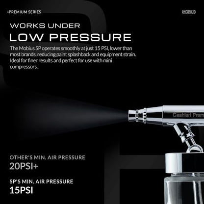 Gaahleri Airbrsuh Premium Series Mobius Siphon Feed Airbrush