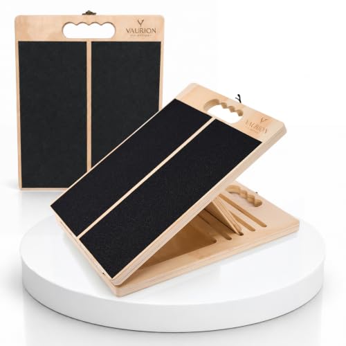 Portable Wood Slant Board, Adjustable Squat Wedge, Calf Stretch