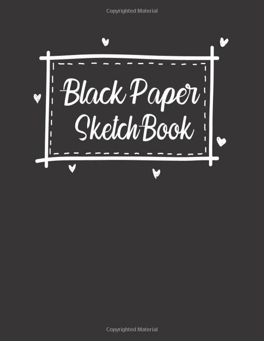 Black Paper sketchbook: Blank Drawing Book for Kids and Adults | Black Paper pad for gel pens |large size 8.5x11"
