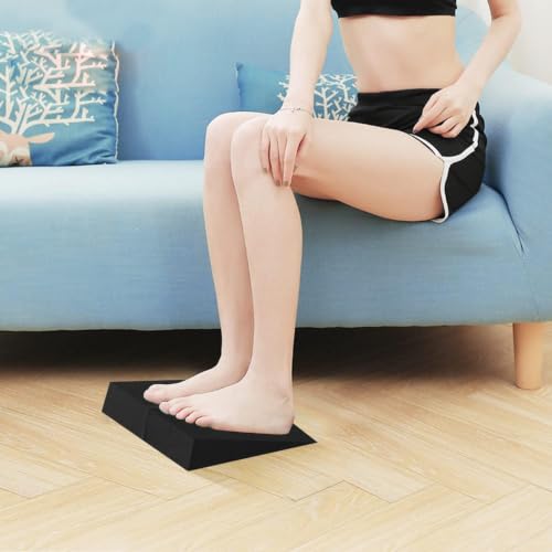 Yoga Wedge Block Foam Squat Wedges Slant Board, 2 Pcs Update Calf Stretcher
