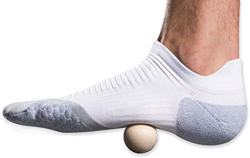 Pro-Tec Athletics Plantar Fasciitis Massage Balls, Hard Wood Maple, Arch, Forefoot and Heel Massage for Foot Flexibility and Recovery