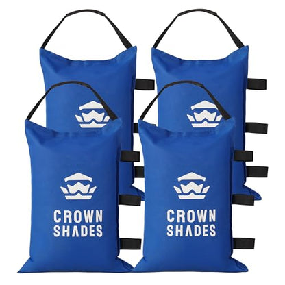 CROWN SHADES Sand Bags for Canopy Legs, 120 LBS, Blue (Unfilled) - color: Blue, size: 120lbs