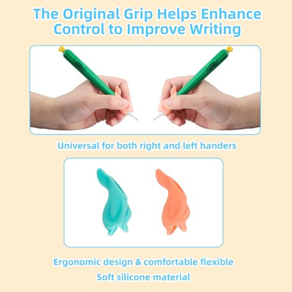 LUCKFUTURE Large Handwriting Practice for Kids, Grooved Design | Reusable Magic Copybook Set, Kindergarten Preschool Learning Activities Workbook, 5 Books with Pens - size: Large Handwriting Practice Books