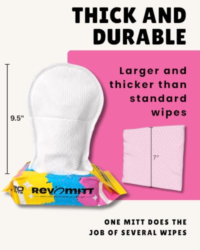 Sports Gear Cleaning & Deodorizing Mitts - 20 Count