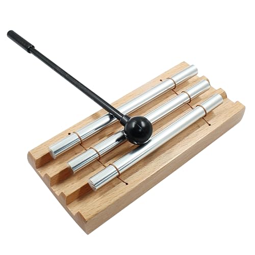 Luomorgo Meditation Chimes, Three Tone Hand Chimes, 1 Set - size: 1 Set-Three Tone
