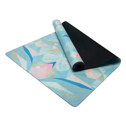 YOGA DESIGN LAB | The Combo Yoga Mat | 2-in-1 Mat+Towel | Eco Luxury | Ideal for Hot Yoga, Power, Bikram, Ashtanga, Sweat | Studio Quality | Includes Carrying Strap! - color: Butterfly Glow, size: 3.5mm