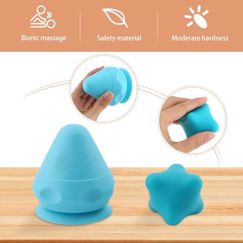 2pcs Neck Relaxer Shoulder Back Massager,Myofascial Massage Ball,Suction Cup Mountable Back Pain Relief Tool Therapying Massager Ball,for Neck,Leg, Back Myofascial Release