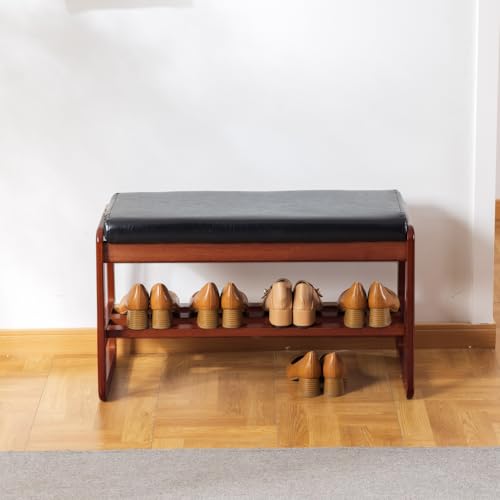 latifolia Shoe Rack Bench, Shoe Bench for Entryway(Black,31.50''L) - color: Black, size: 31.50''L
