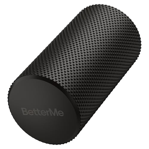 BetterMe Foam Roller for Muscle Recovery – High Density Exercise Roller for Back &Legs – Deep Tissue Massage Roller for Tension, Relief & Stretching (Black) - color: Black