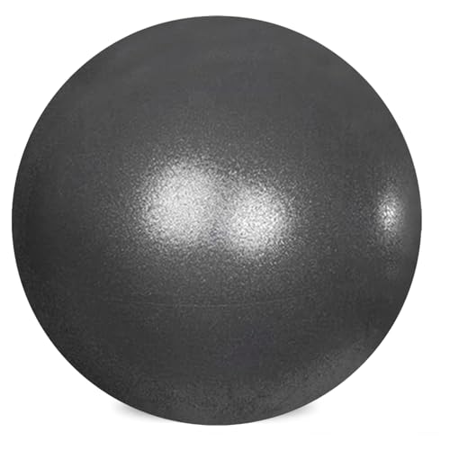 Mini Yoga Balls 6 Inch Exercise Pilates Therapy Balance Micropore Ball Barre Equipment for Home Stability Training Physical Core Training - color: Black