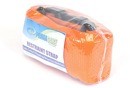 PrimaCare IR-5007-3 Pack of 3, 2 Piece Backboard with Swivel Speed Clip – Adjustable Patient Immobilization Straps with Quick Release Buckles for Spine Boards, 9 Feet, Orange - size: Swivel Speed Clip 9 Ft