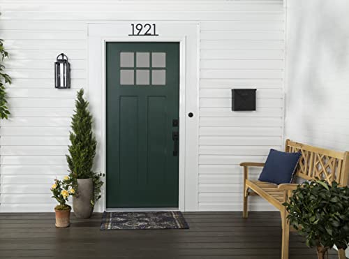 Rust-Oleum Stops Rust Door & Trim Paint, Satin Vermont Green | Ultimate Durability on Metal, Wood and Fiberglass | Durable Chip and Fade Resistance | Smooth Finish | Indoor and Outdoor - color: Satin Vermont Green