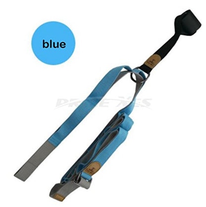 Leg Stretch Band - To Improve Leg Stretching - Easy Install on Door - Perfect Home Equipment For Ballet, Dance And Gymnastic Exercise Flexibility Stretching Strap Foot Stretcher Bands - color: upgrade blue