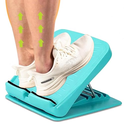 Slant Board, Adjustable Incline Board and Calf Stretcher, Stretch Board for Stretching Tight Calves or Plantar Fasciitis，Foot Stool Adjustable Strength Training Equipment Leg Exercise Machines - color: Blue