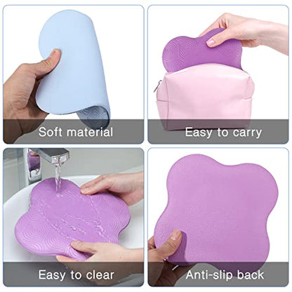 6 Pcs Knee Pads for Yoga Extra Thick Yoga Wrist Pad Anti Slip Pilates Support Cushion for Men Women Knee Elbow Wrist Hand Exercise Meditation Workout Floor Travel
