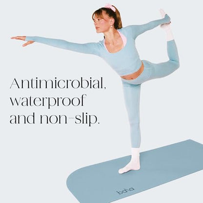 Bala Yoga Mat for Home Gym, Non-Slip Exercise Mat for Home Yoga - color: Sea, style: Deco Mat - 5mm