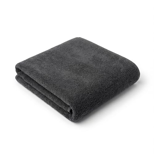 Dalisa Bench Hood Gym Towel, 100% Turkish Cotton, Non-Slip, Grey - color: Gray