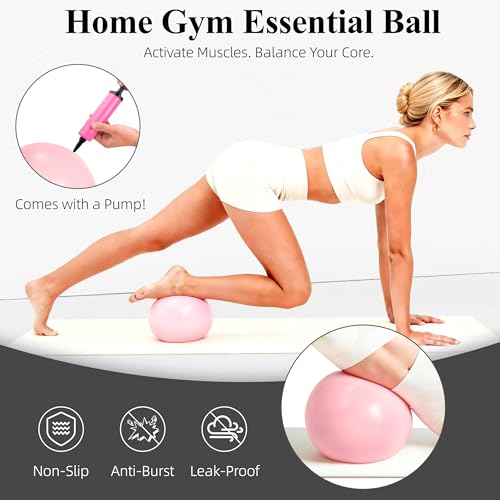 Pilates Kit for Home Workouts, Pilates Equipment, Pilates Ring and Ball, Ankle Resistance Bands with Cuffs, Exercise Bands and Socks, Home Pilates Essential Kit for Women & Beginners