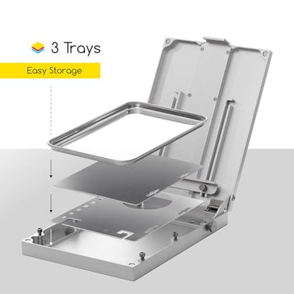 MEEDEN Plein Air Easel for Painting: Adjustable Aluminum Alloy Sketchbox Easel, Collapsible Portable Tripod for Artists, Travel Art Easel Desktop Table Easel Stand