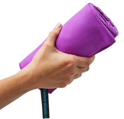 2-Pack Microfiber Towel - XXL Travel Quick Dry and Extra Soft Microfiber Towels, Lightweight and Compact for Gym, Swim Practice, Travel, Backpacking, Camping, RV, Beach, Camping - color: Purple