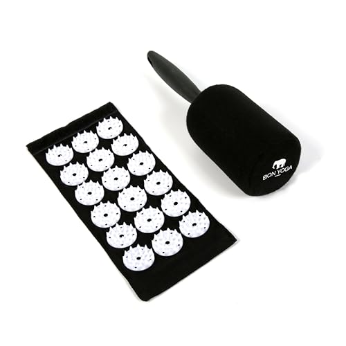 Bed of Nails Acuroller Original Bon Acupressure Roller Design with 756 Precision Nails, Length with Handle - 9", Without Handle - 4", Roller Diameter - 2.5" - color: Acuroller