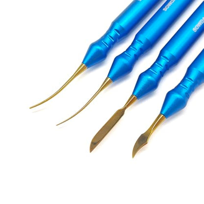 Titanium Dental Sculpture Knife Wax Carving Tools Spatula Double Ends Dental lab Tools (1 piece D)