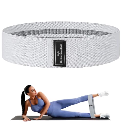 Resistance Bands, Fabric Workout Bands for Women & Men, Cloth Booty Resistance Loop Bands, Thick Squat Bands for Home Fitness, Gym, Yoga, Pilates for Butt Legs Thigh Hip Glute - color: Cream01