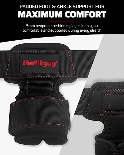 THEFITGUY Flexibility & Strength Bundle – Multi-Attachment Cable Machine Belt and Quads Stretcher Strap for Dynamic Training and Recovery