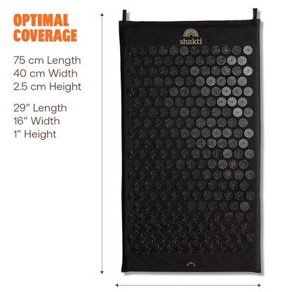 ShaktiMat Acupressure Mat for Tension Release & Relaxation, Level 3 Black - color: Black, size: Level 3