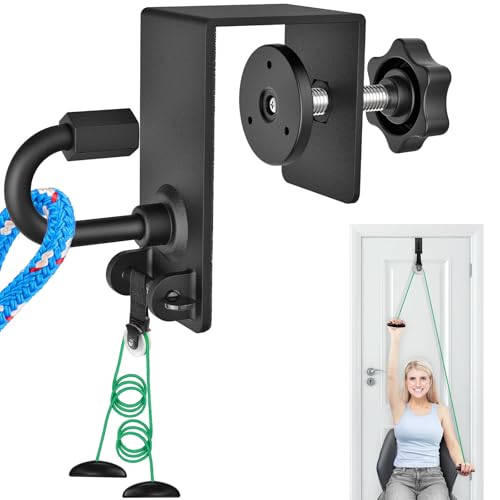 BeneLabel Heavy Duty Door Anchor Attachment - Shoulder Pulley for Rotator Cuff Recovery - Over Door Rehab Exerciser for Strength Training, Physical Therapy, Home Gym - Compatible with Any Resistance