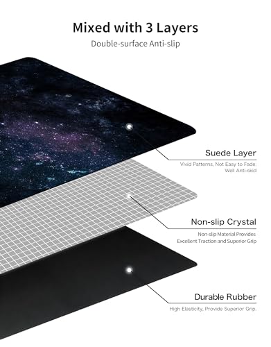 nuveti Printed Travel Yoga Mat 1/16 Inch Thick Non Slip Fitness Workout Mat | with Carrying Bag, Foldable Lightweight Suede & Natural Rubber Yoga Mat for Yoga Pilates and Fitness 72" L x 24" W x 1.5mm - color: YinXing