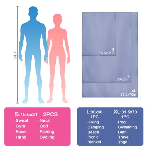 Camping Towel XL Size Microfiber Quick Dry Swimming Pool Beach Travel Body Yoga Mat Towels(Navy Blue, 1 Pack XL) - color: Navy Blue, size: 1 Pack XL