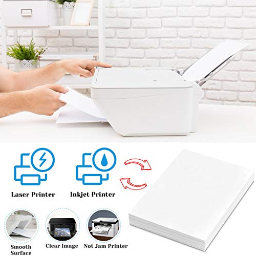 Vellum Paper, Cridoz 115GSM Transparent Vellum 8.5 x 11 Translucent Clear Printable Tracing Paper for Printing Invitation Cards - color: Translucent