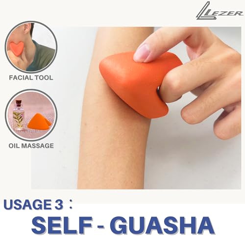 LEZER Large Trigger Massage Point, Manual Massage Ball, Hip Hook, Muscle Knot Release Tool, Deep Tissue Relief, Hip Flexor Iliacus Back Psoas Hand Foot Myofascial Physical Therapy, 3.5 inｘ3 in, Orange - style: 04 - Large Trigger Orange