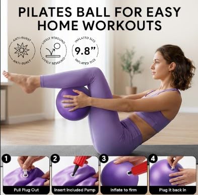 Pilates Equipment, Pilates Reformer, Home Pilates Kit - color: Purple