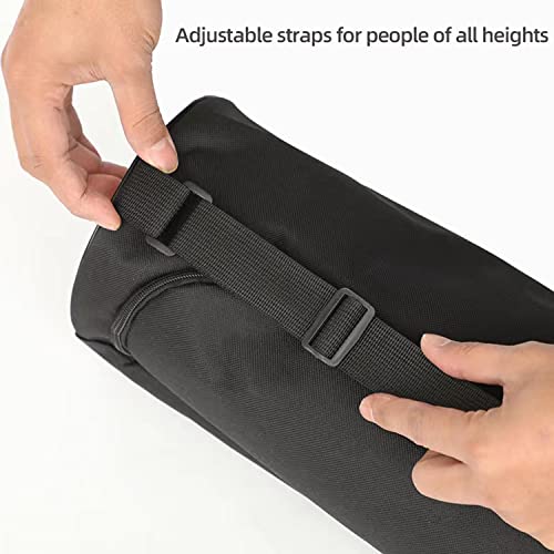 EVEME Yoga Mat Bag for Women & Men,Travel Yoga Gym Bag for 1/4" 1/3" Thick Exercise Yoga Mat,Fitness mat bag,sprot mat pouch - color: Black