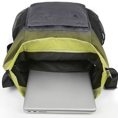 Drawstring Backpack Sports Gym Sackpack with Mesh Pockets Water-Resistant String Cinch Beach Bag for Men Women(Yellow Black) - color: Yellow Black